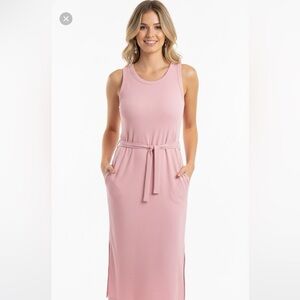 Haven well within pink Jersey knit cotton sleeveless dress size xsmall